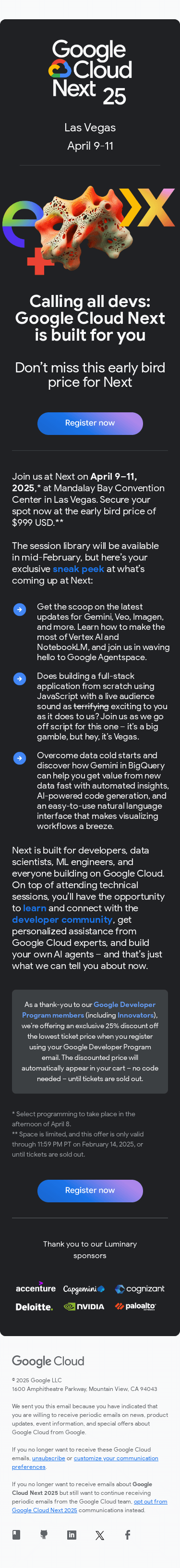 Grab your early bird pricing for Next today