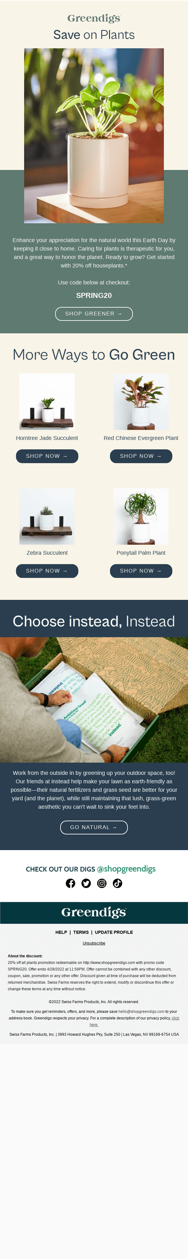 Green Up With 20% off Houseplants