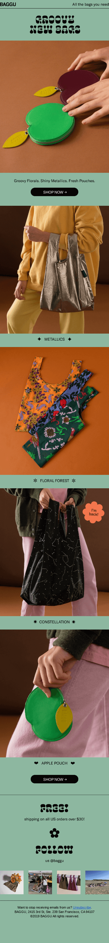 Groovy New Bags