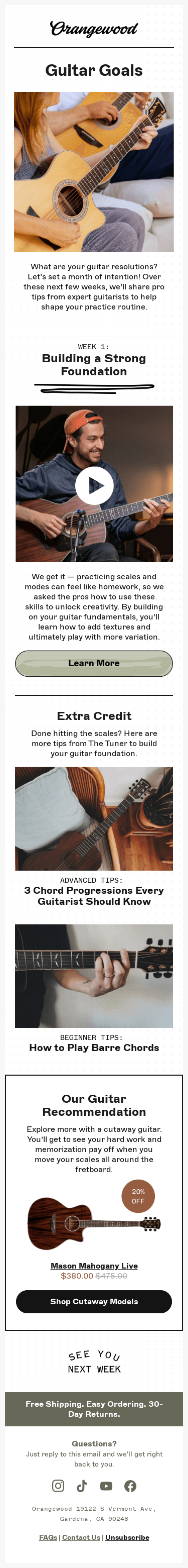 Guitar resolutions from the experts