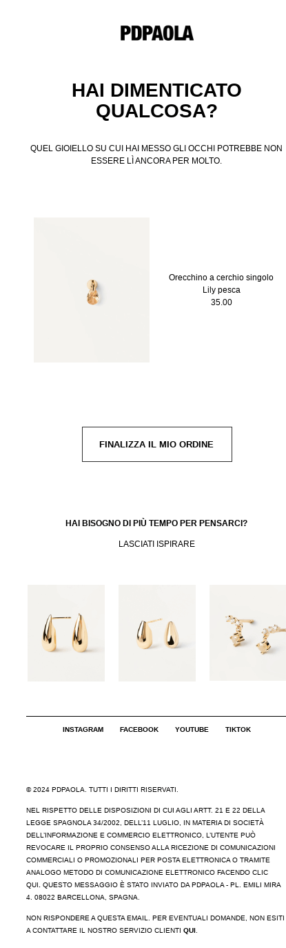 Hai dimenticato qualcosa?