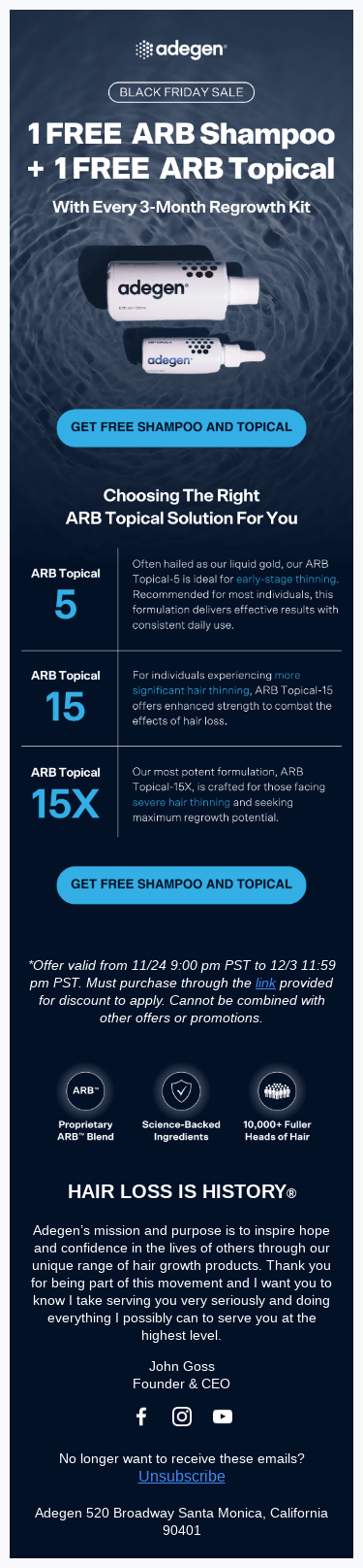 Hair regrowth + BIG savings 🎉