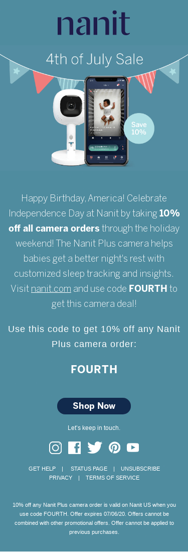 Happy Independence Day from Nanit!