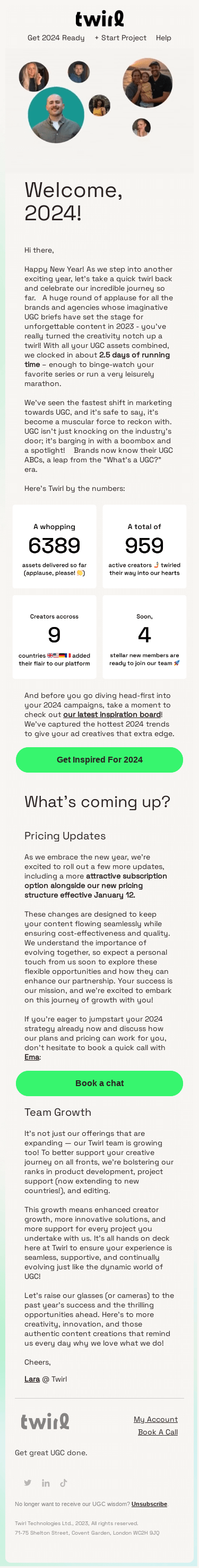 Happy New Year From Team Twirl!