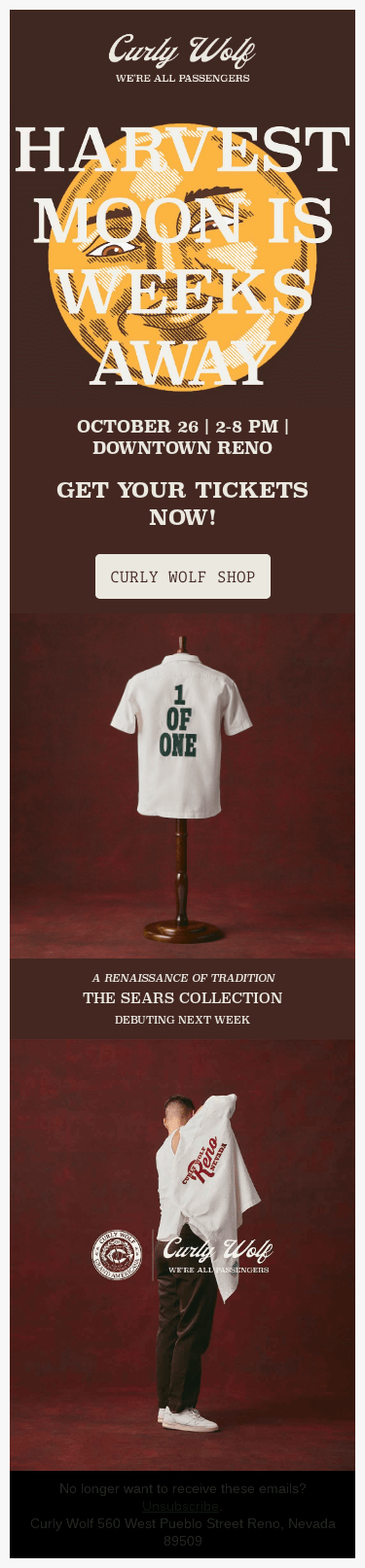 Harvest Moon is Close; Sears Collection Even Closer