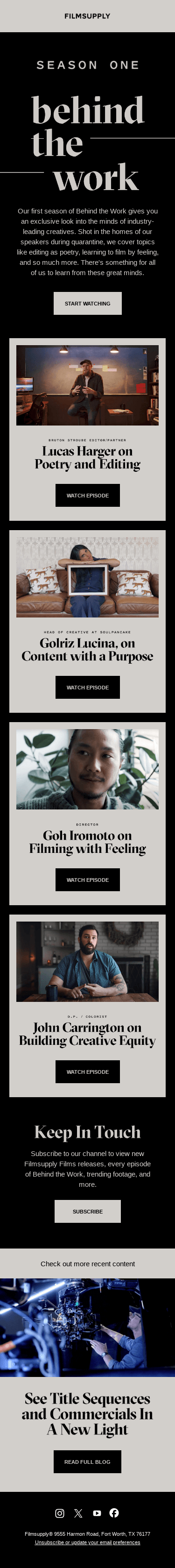 Have you seen Behind the Work?