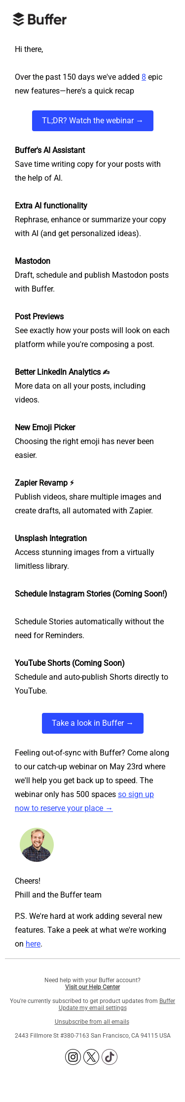 Have you seen Buffer's latest features?