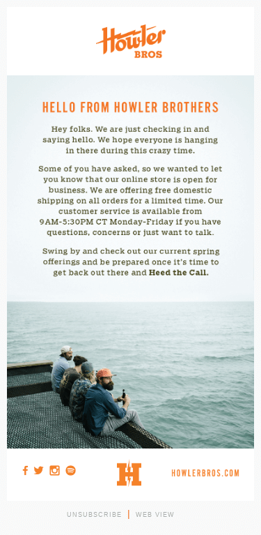 Hello from Howler Brothers