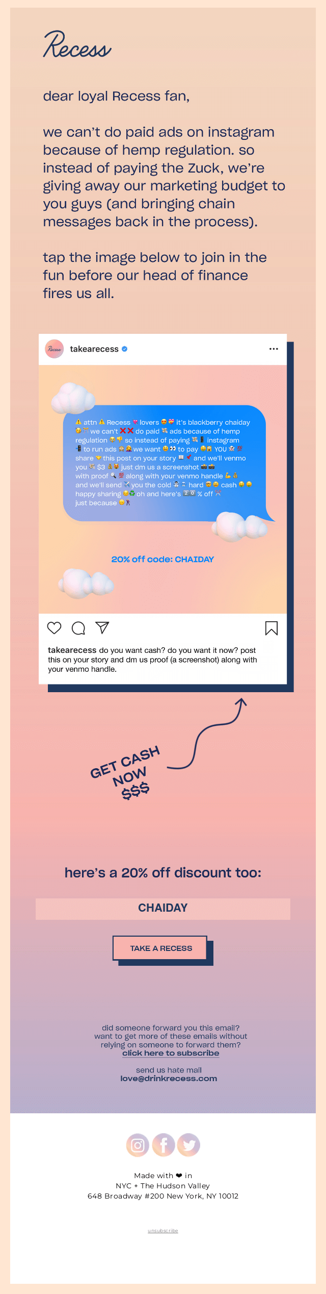 help us spend $3,000