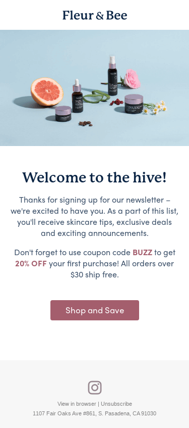 Here's 20% OFF your first order!