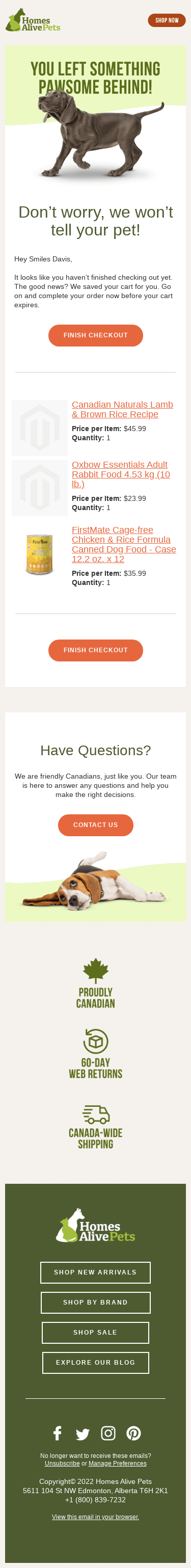 Hey Smiles Davis, did you forget something?