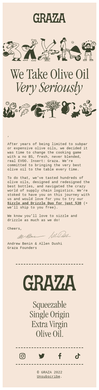 Hi, from the Graza crew