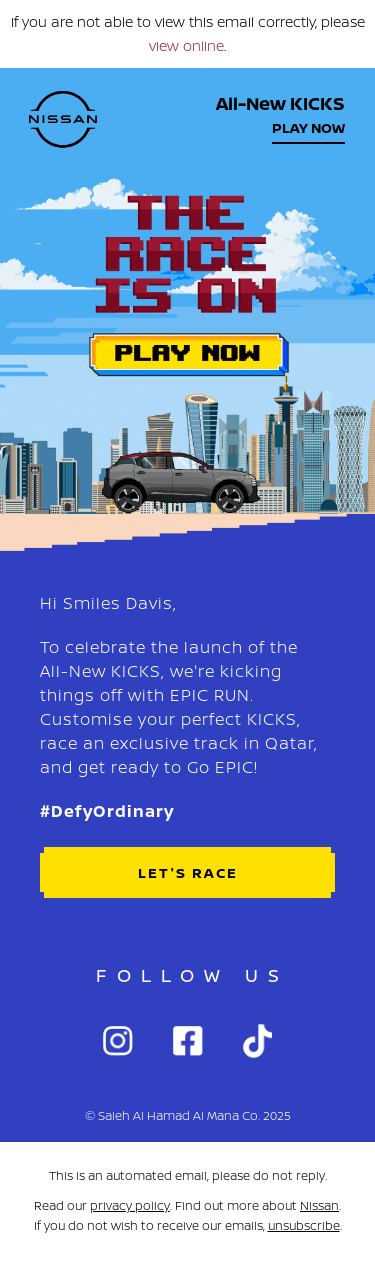 Smiles Davis, hit play on the EPIC All-New KICKS