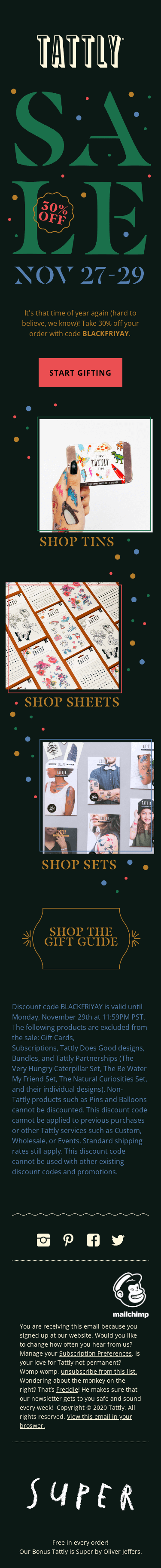 Hooray! It's Our Black Friday Sale! 