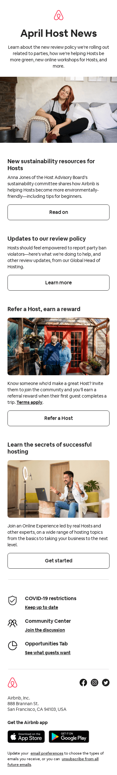 Host News: Updates to our review policy, new sustainability resources, and more