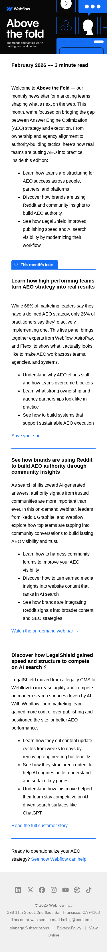 🛠️ How marketing teams are successfully executing AEO