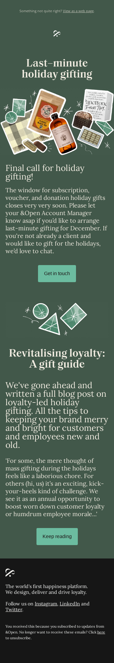 How we can help for the holidays