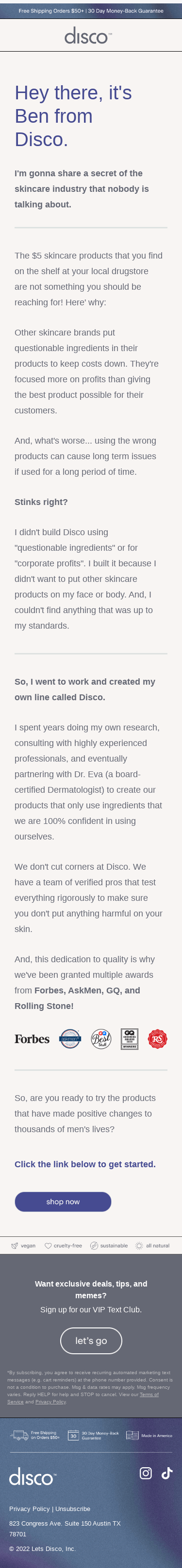 I can't believe you put that on your face...