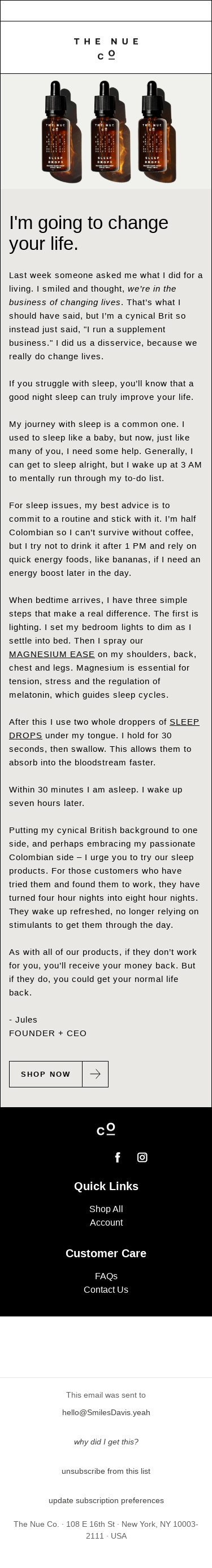 I'm going to change your life