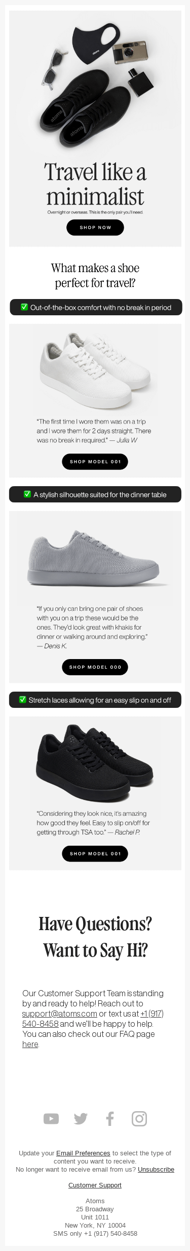 If you can only travel with one pair