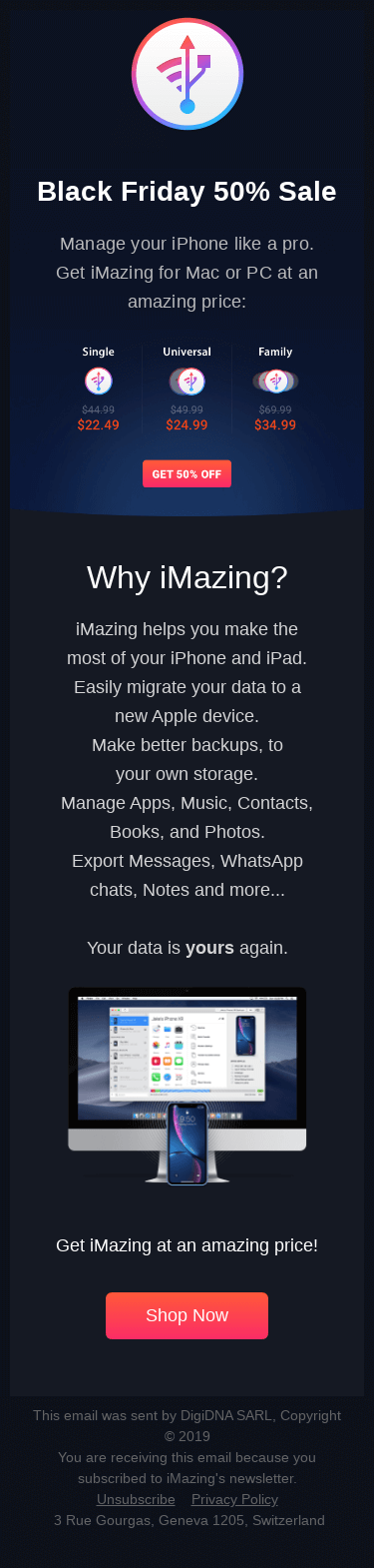 iMazing: Get 50% OFF for Black Friday!