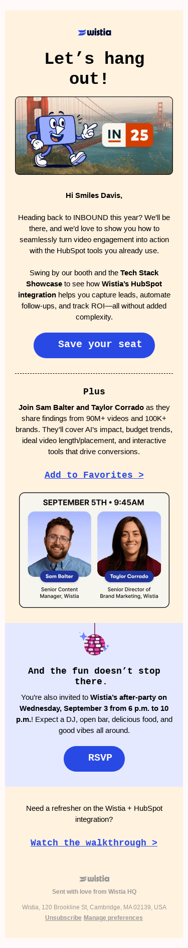  INBOUND ‘25 invites: Live demo + after-party 🎉