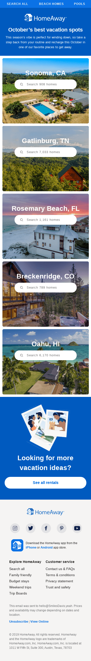 Interrupt your regularly scheduled fall with a getaway