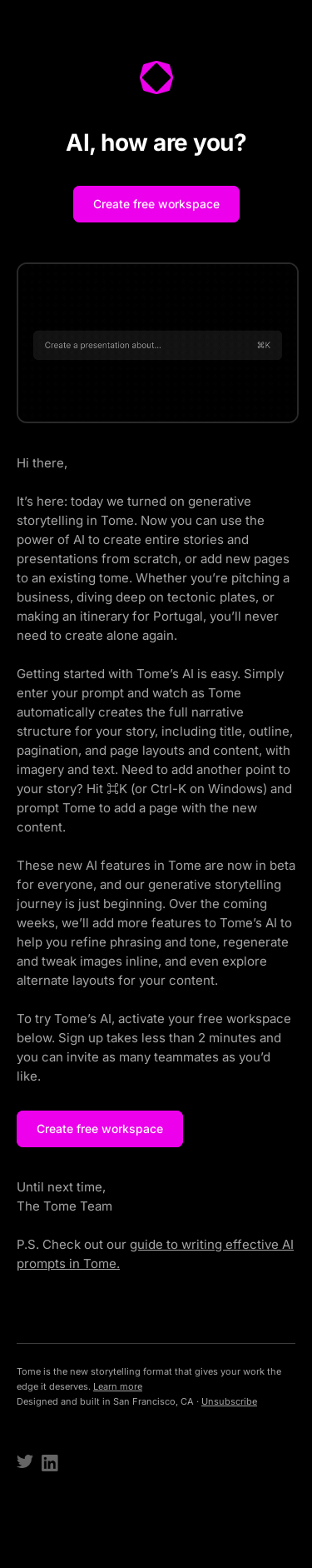 Introducing AI-powered storytelling in Tome