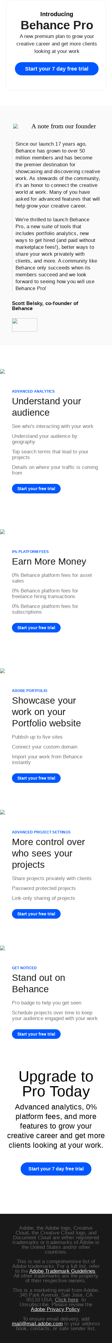 Introducing Behance Pro