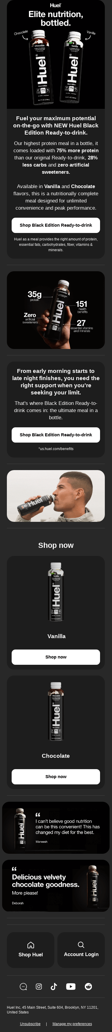 Introducing NEW Huel Black Edition Ready-to-drink.