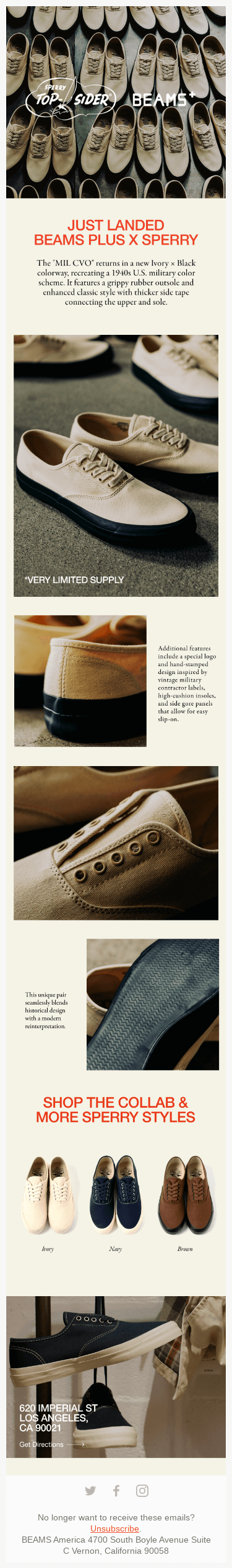 Introducing Sperry x BEAMS PLUS