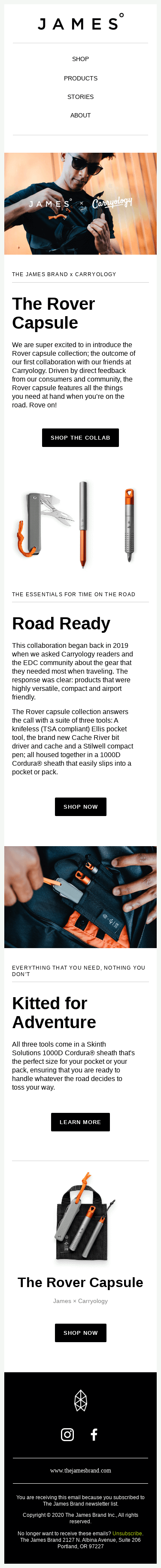 Introducing the Jamesº x Carryology Collaboration