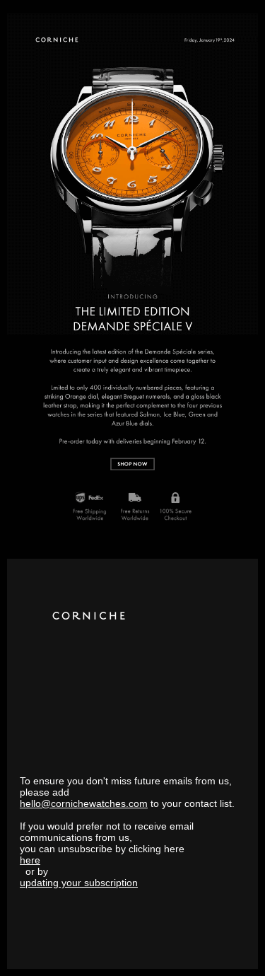 Introducing The Limited Edition Demande Spéciale V