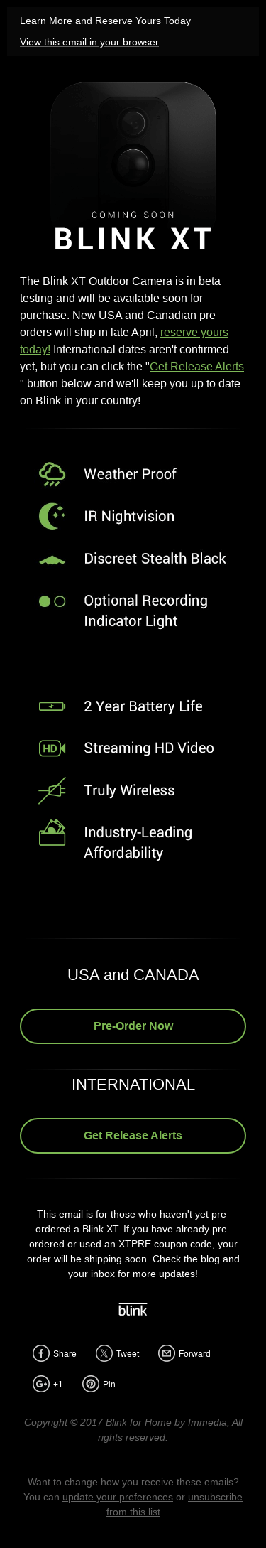 Introducing the New Blink XT Outdoor Camera