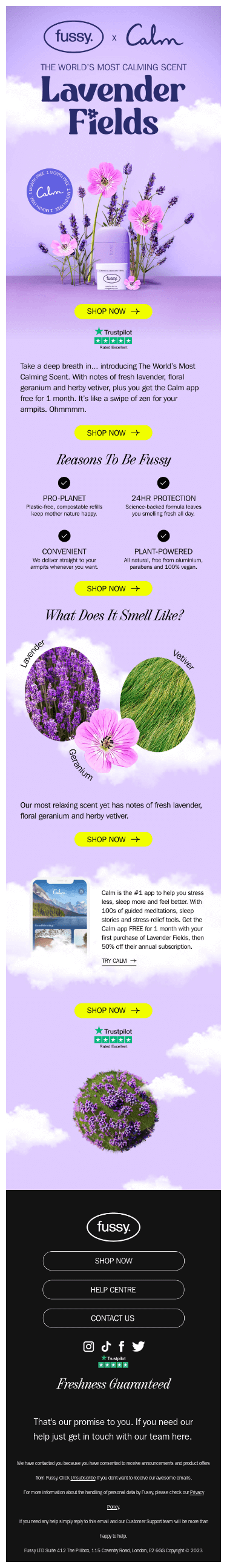 Introducing the World’s Most Calming Scent. 🧘