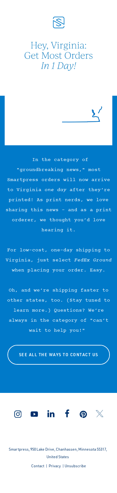 🚚 Introducing ultra-fast shipping to Virginia