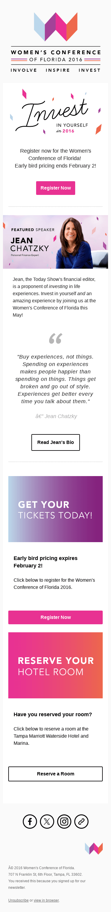 Invest in Yourself. See you in May!