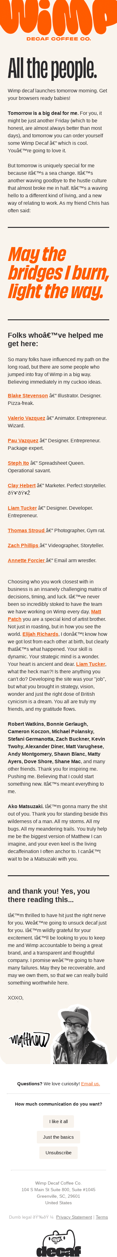 It takes a village to Wimp Out!