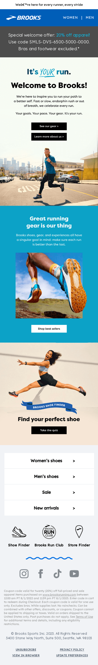 It's a great day for a run