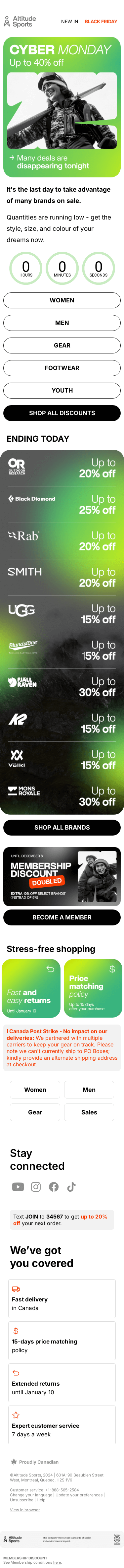 It's Cyber Monday: Up to 40% off