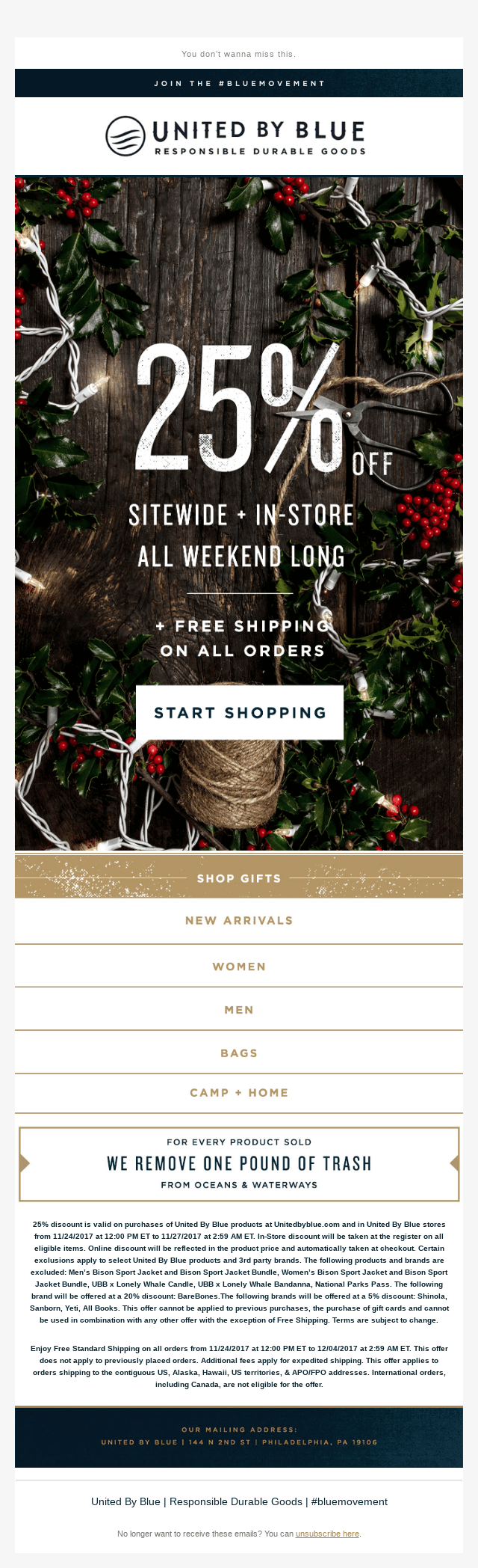 It’s Here! 25% Off Everything + Free Shipping