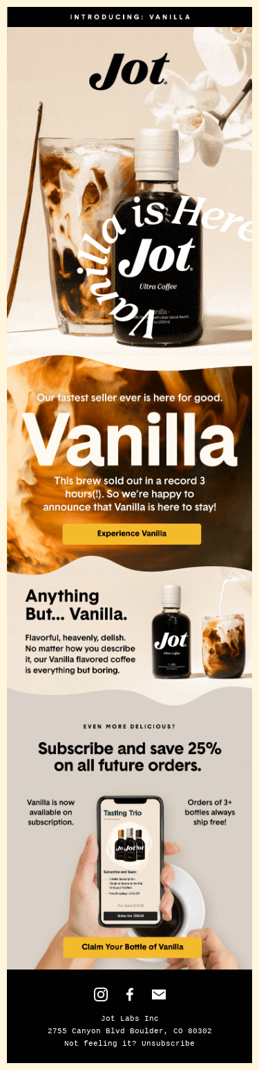 It’s Here: Vanilla