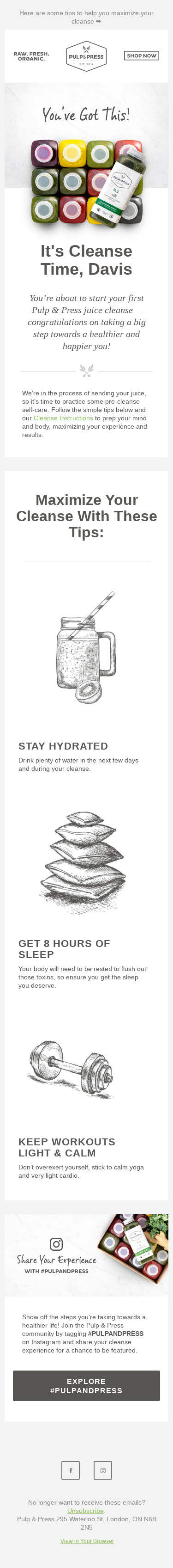 It's time to get cleanse-ready!