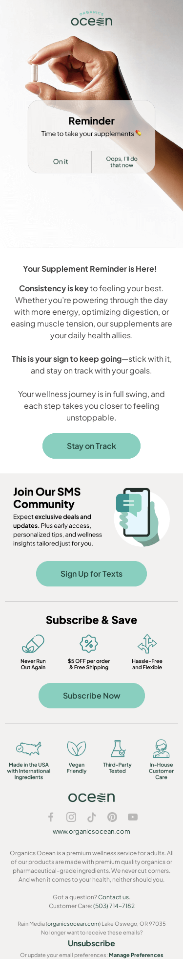 💊 It’s Time to Take Your Supplements