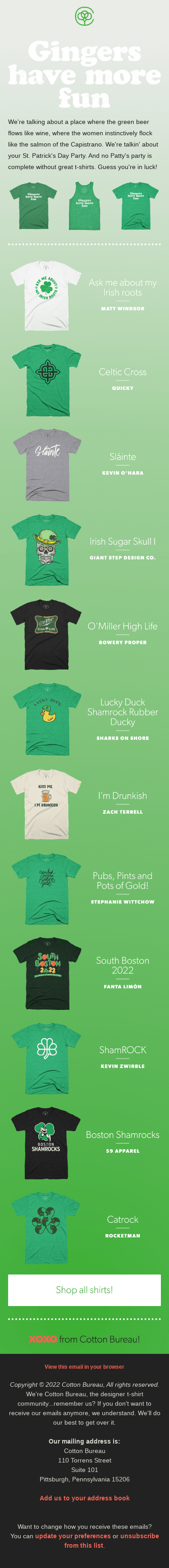 It's your lucky Day! St. Patty's tees are here 🍀