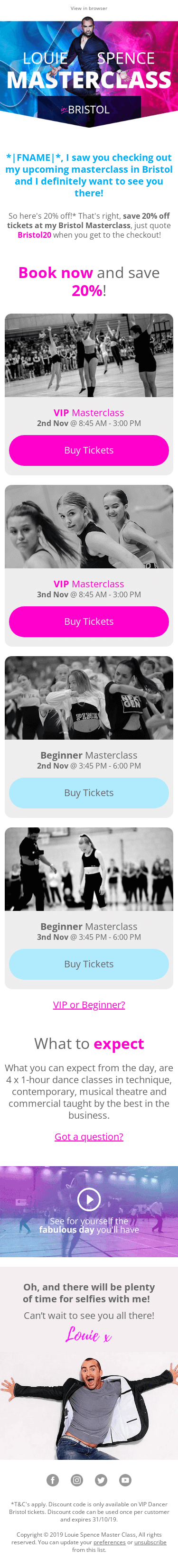 I've seen you checking out my Bristol Masterclass *|FNAME|* 👀