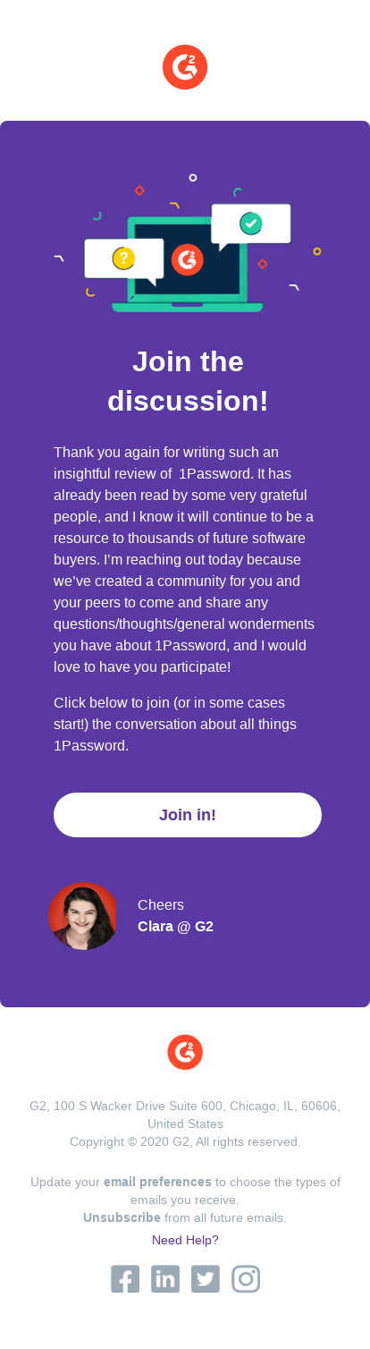 Join the 1Password conversation!