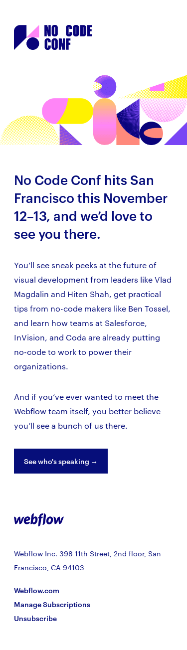 Join us for No Code Conf this November