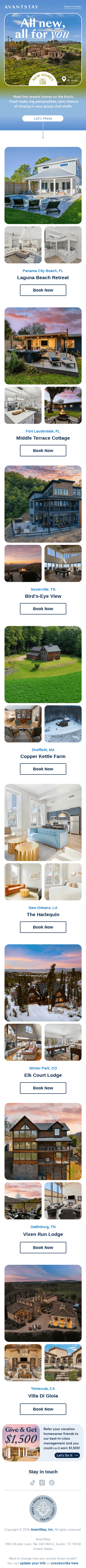 Just dropped: new homes