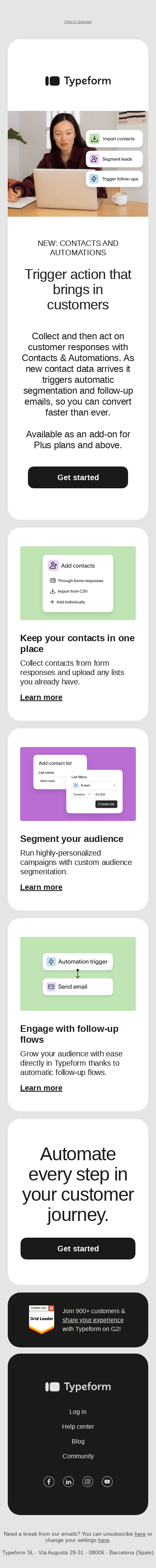 Just launched: Contacts & Automations 🔀